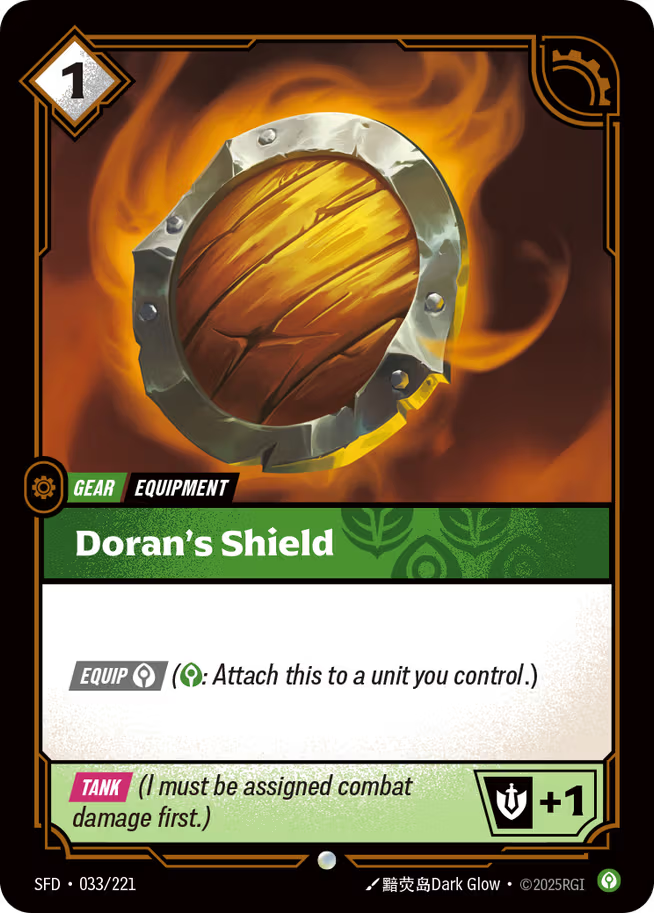 Riftbound: League of Legends TCG Spiritforged 033/221 Doran's Shield