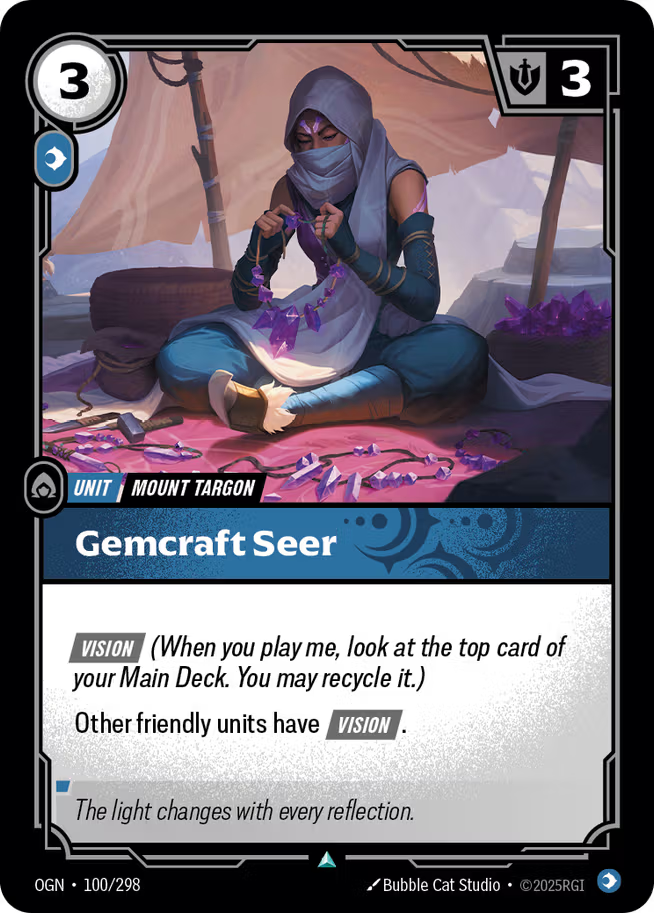 Riftbound: League of Legends TCG Origins 100/289 Gemcraft Seer