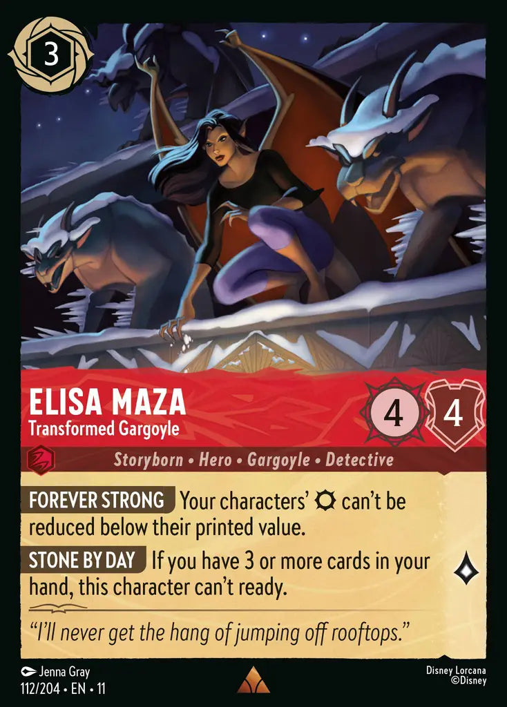 Disney Lorcana Winterspell 112/204 Elisa Maza - Transformed Gargoyle Foil