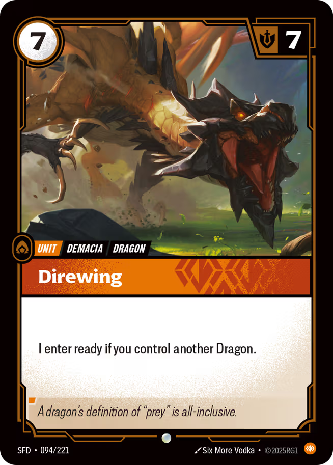 Riftbound: League of Legends TCG Spiritforged 094/221 Direwing