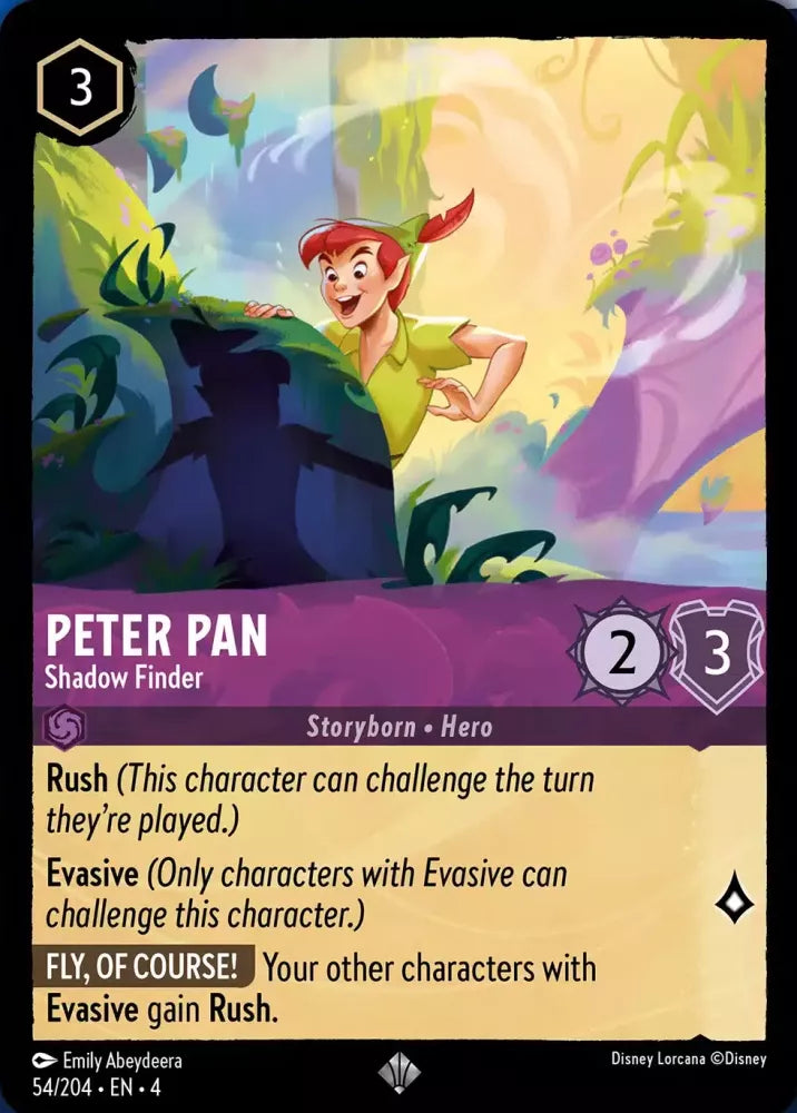 Disney Lorcana Ursula's Return 054/204 Peter Pan - Shadow Finder