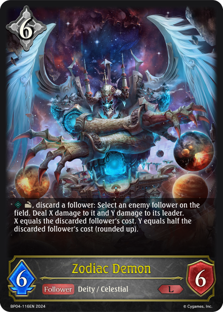 Cosmic Mythos BP04-116 Zodiac Demon Foil