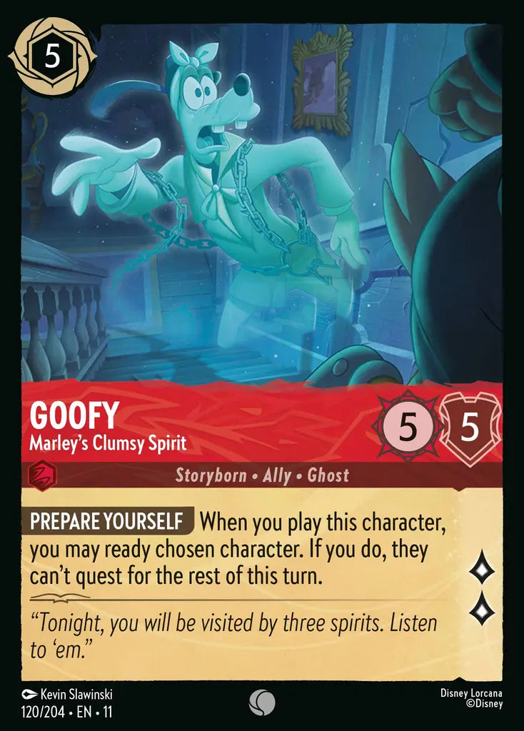 Disney Lorcana Winterspell 120/204 Goofy - Marley's Clumsy Spirit
