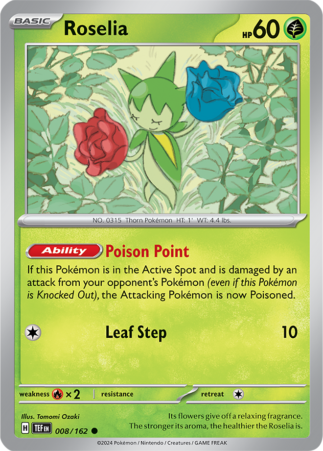 Scarlet & Violet Temporal Forces 008/162 Roselia