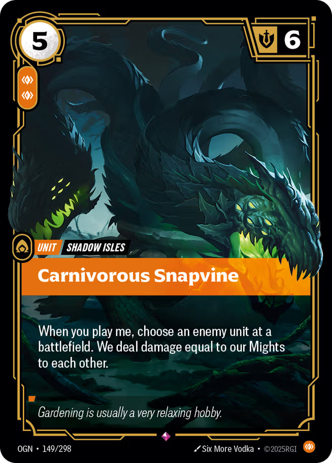 Riftbound: League of Legends TCG Origins 149/289 Carnivorous Snapvine
