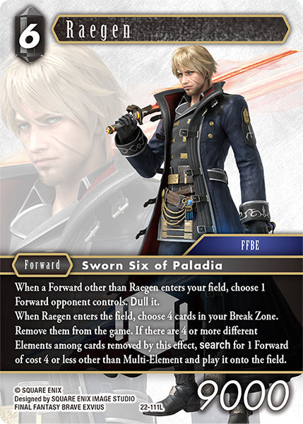 Final Fantasy Opus XXII - 22-111 Raegen