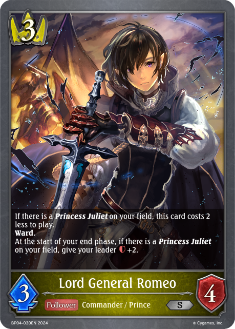 Cosmic Mythos BP04-030 Lord General Romeo