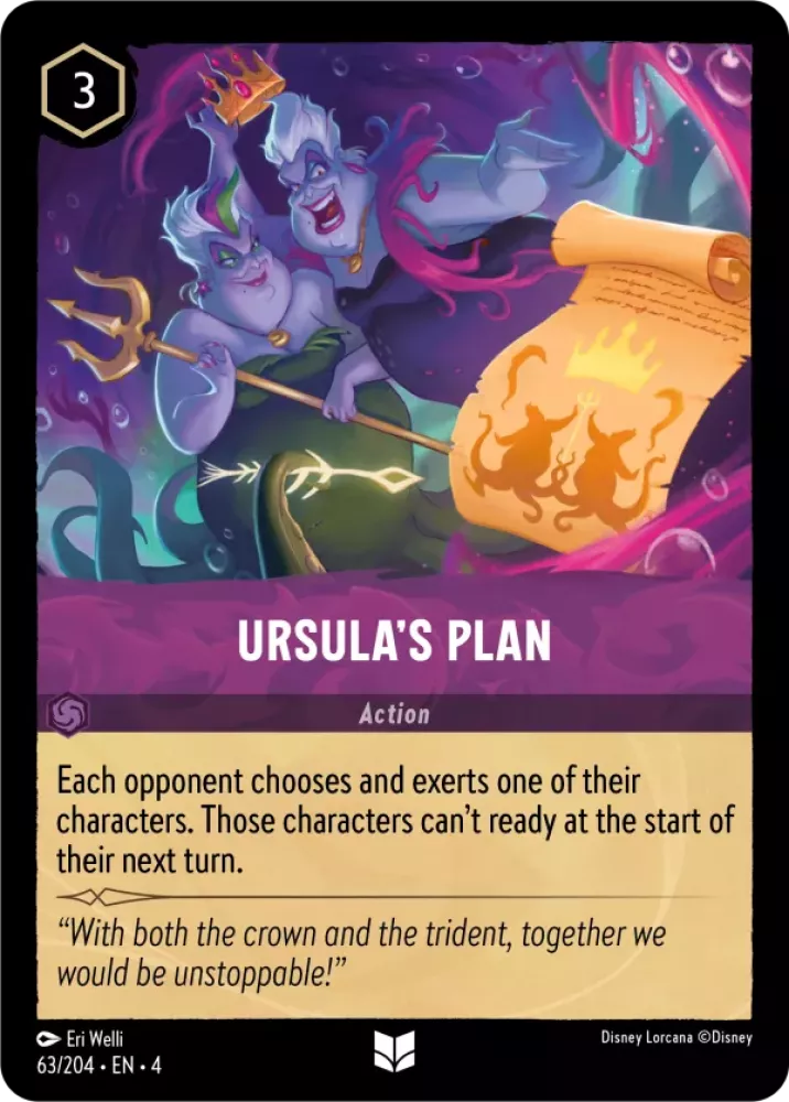 Disney Lorcana Ursula's Return 063/204 Ursula's Plan