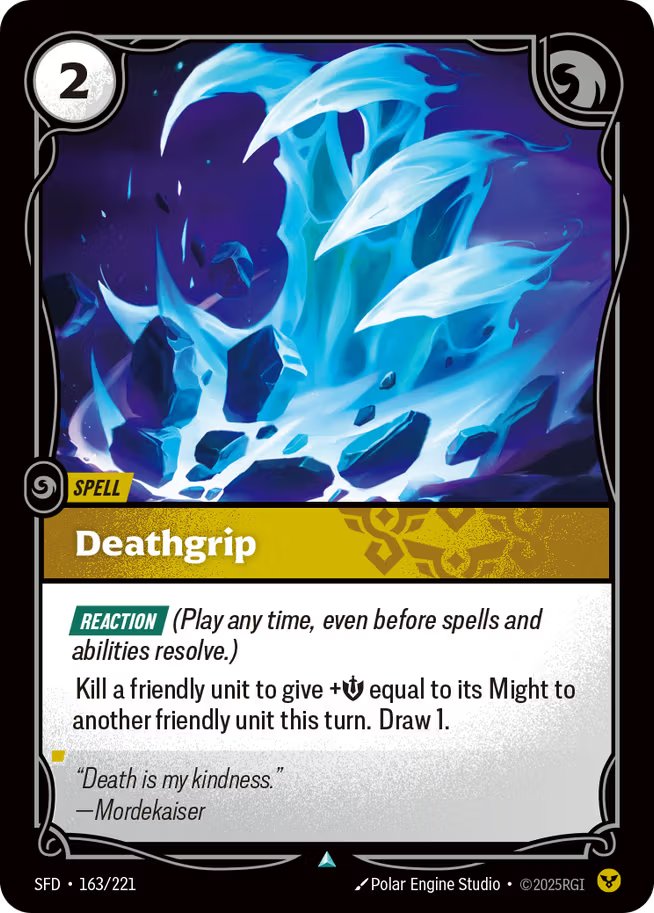 Riftbound: League of Legends TCG Spiritforged 163/221 Deathgrip