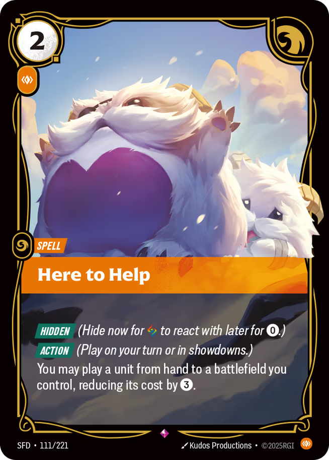 Riftbound: League of Legends TCG Spiritforged 111/221 Here to Help
