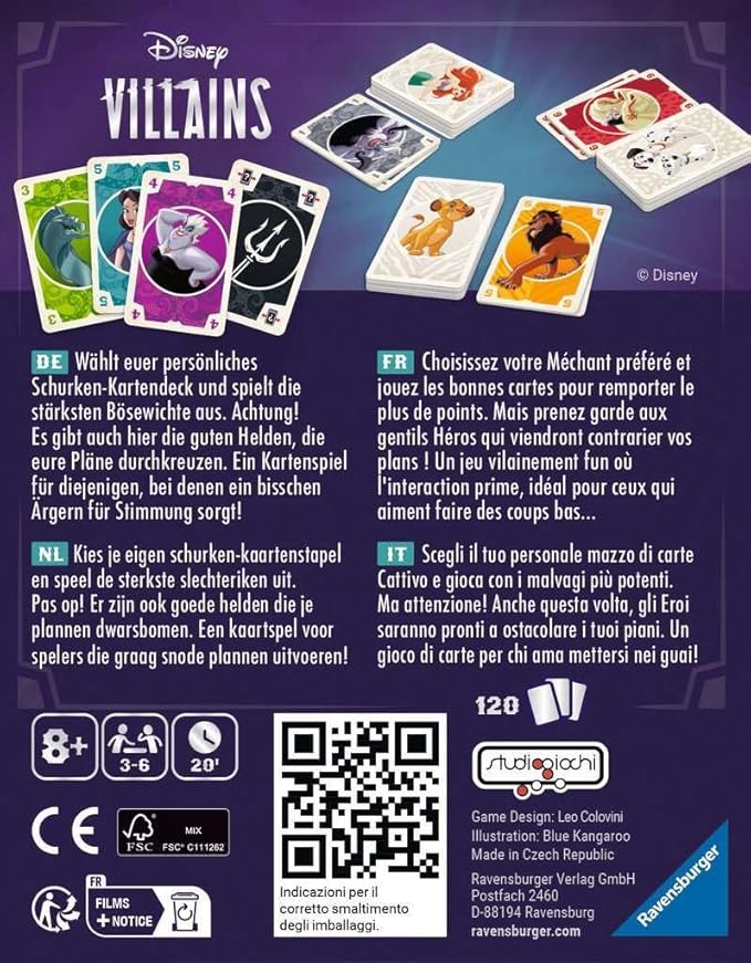 Disney Villains - The Card Game Card Game - Ravensburger Card Game