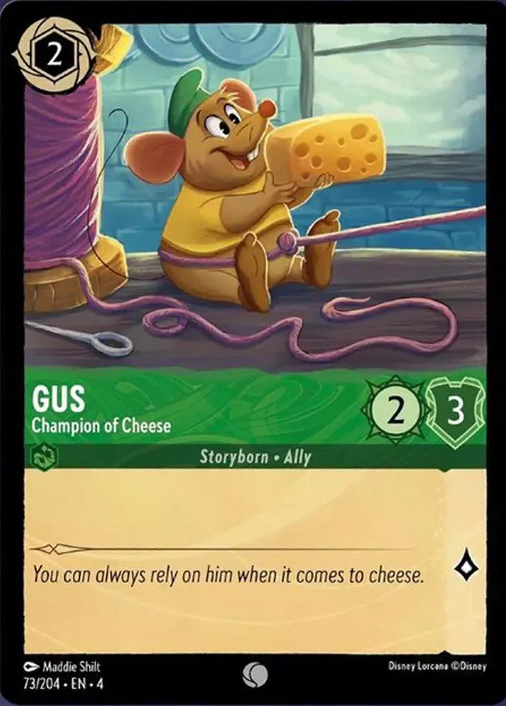 Disney Lorcana Ursula's Return 073/204 Gus - Champion of Cheese