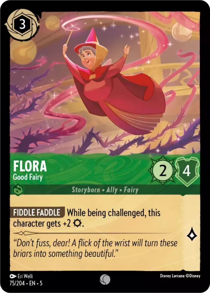 Disney Lorcana Shimmering Skies 075/204 Flora - Good Fairy
