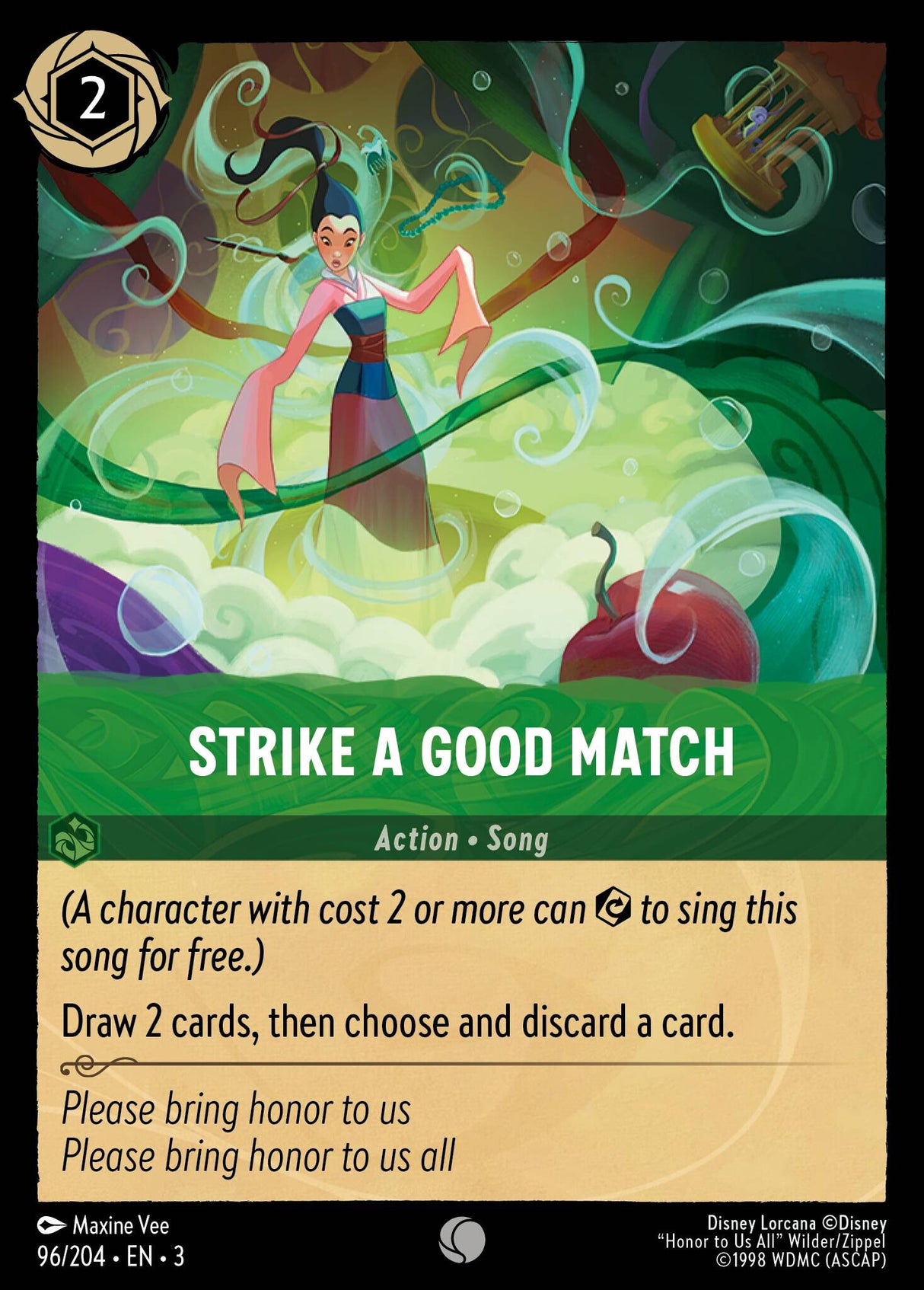 Disney Lorcana Into The Inklands 096/204 STRIKE A GOOD MATCH