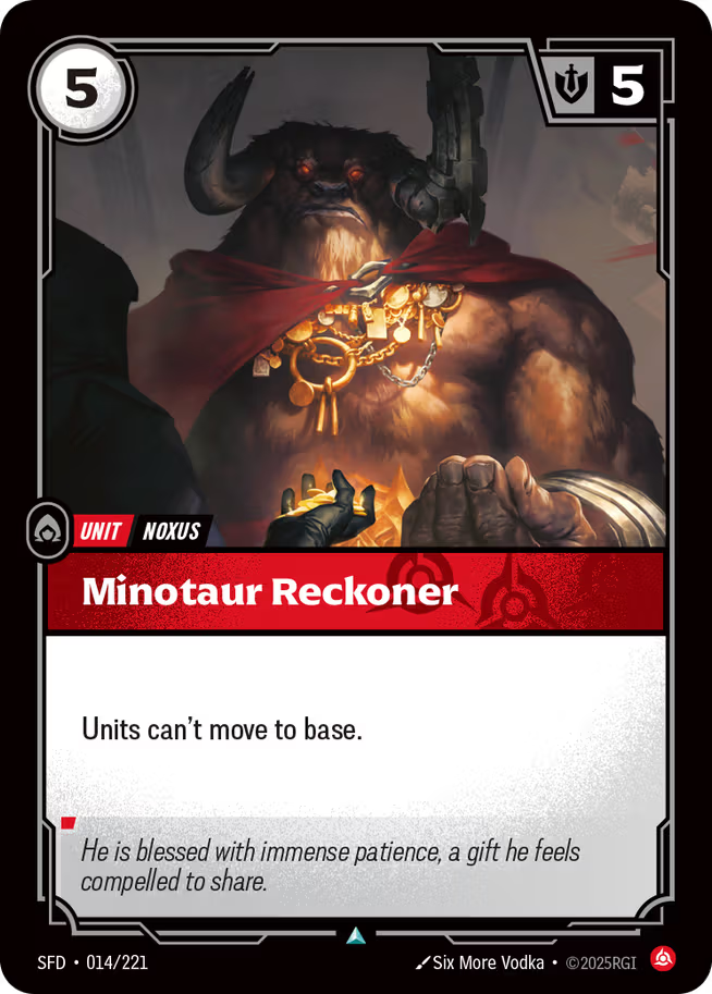 Riftbound: League of Legends TCG Spiritforged 014/221 Minotaur Reckoner