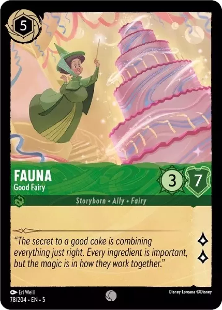 Disney Lorcana Shimmering Skies 078/204 Fauna - Good Fairy