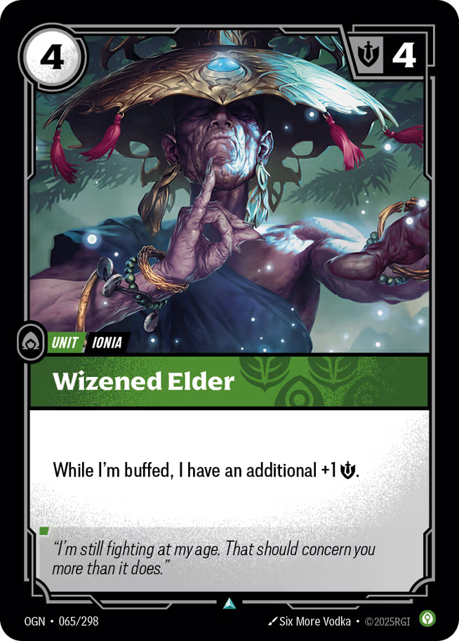Riftbound: League of Legends TCG Origins 065/289 Wizened Elder