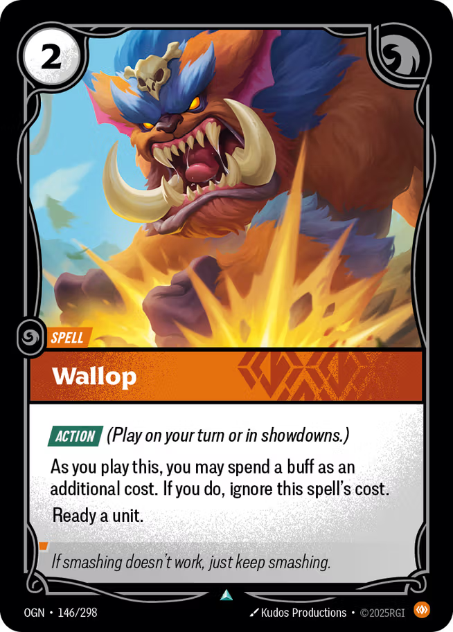 Riftbound: League of Legends TCG Origins 146/289 Wallop Foil