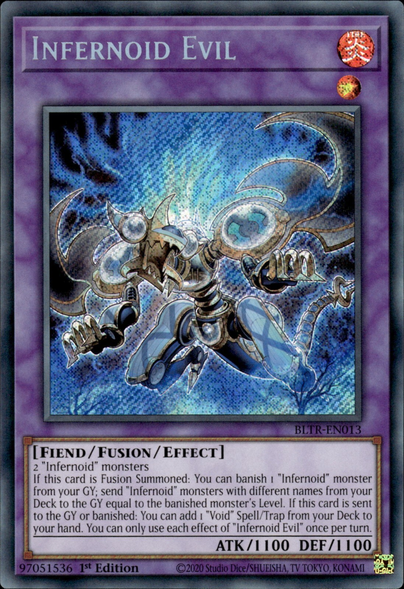 Battles Of Legend: Terminal Revenge BLTR-EN013 Infernoid Evil Quarter Century Secret Rare