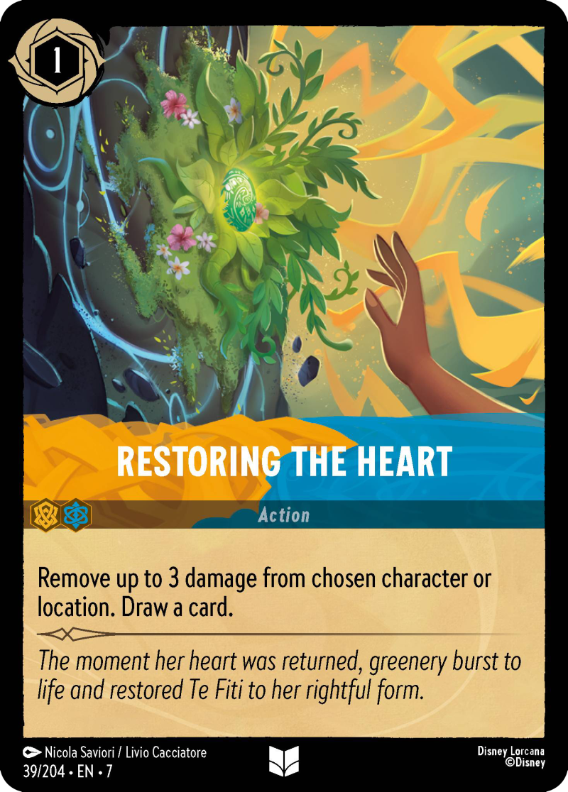 Disney Lorcana Archazia's Island 039/204 Restoring the Heart Foil
