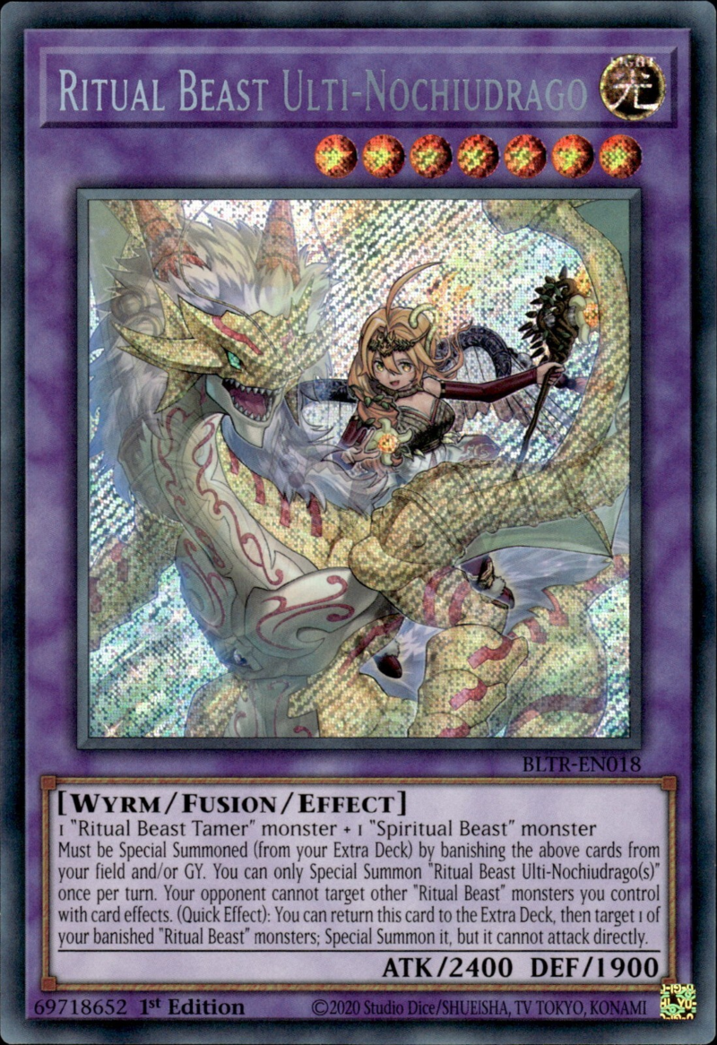 Battles Of Legend: Terminal Revenge BLTR-EN018 Ritual Beast Ulti-Nochiudrago Secret Rare
