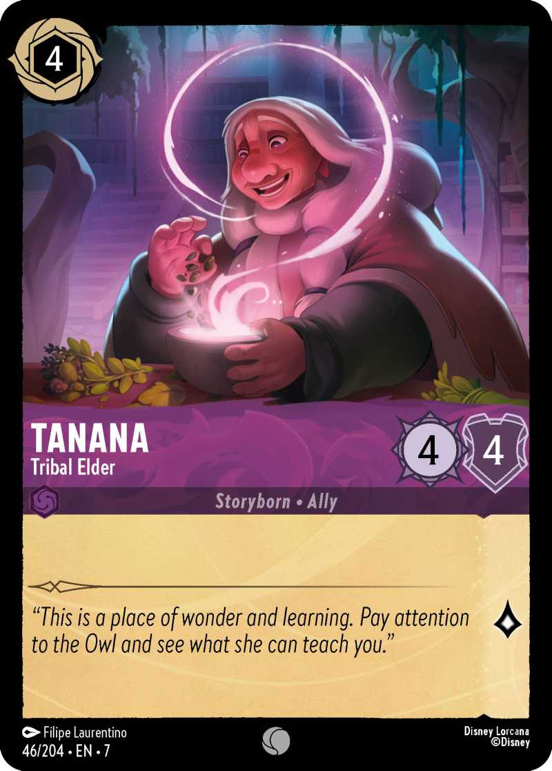 Disney Lorcana Archazia's Island 046/204 Tanana - Tribal Elder Foil