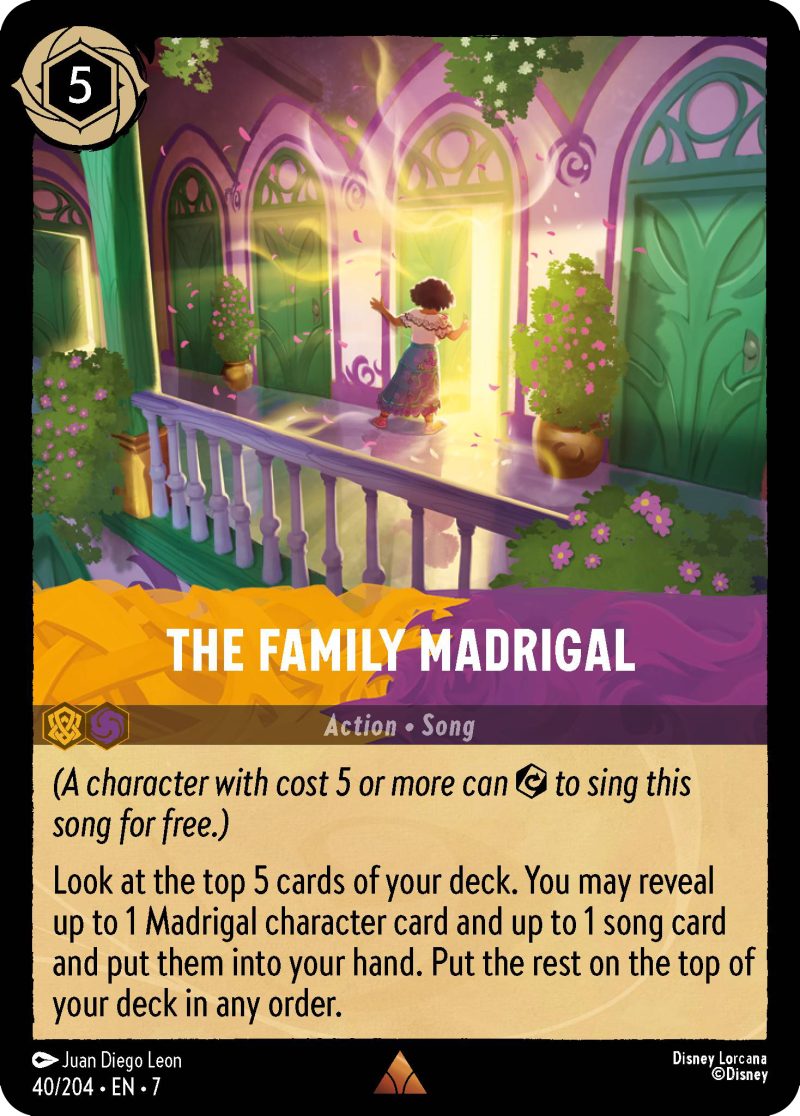 Disney Lorcana Archazia's Island 040/204 The Family Madrigal Foil