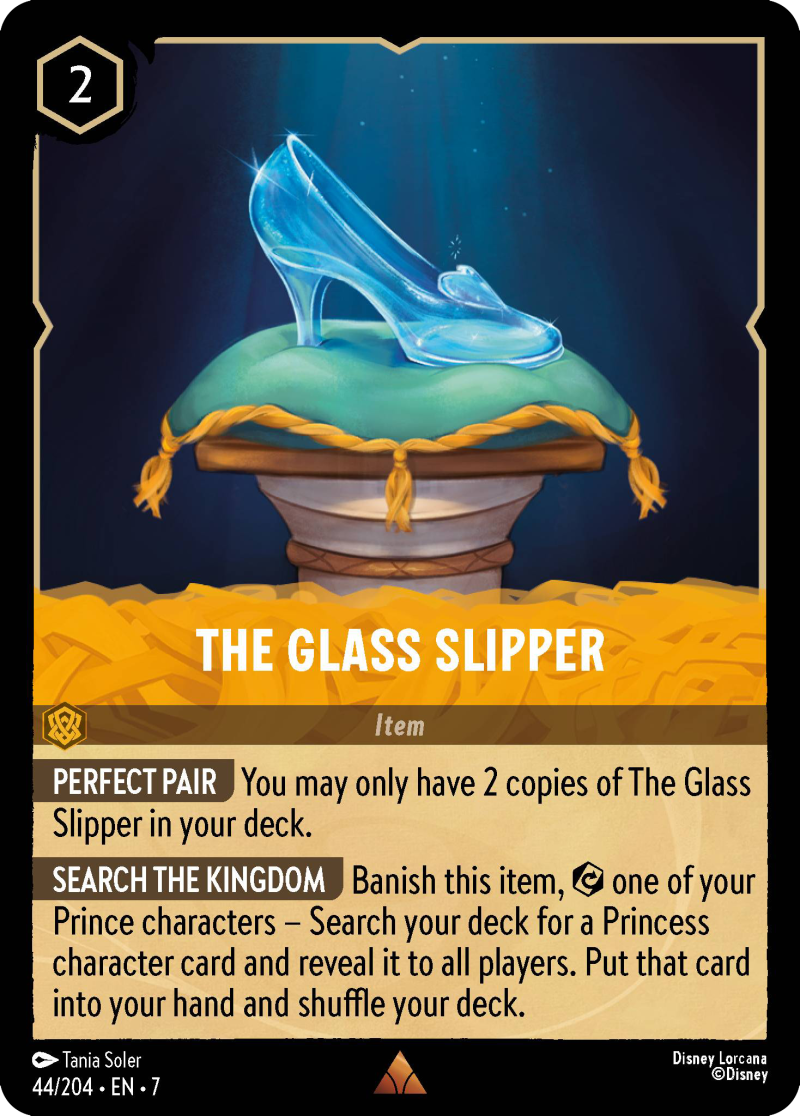 Disney Lorcana Archazia's Island 044/204 The Glass Slipper Foil