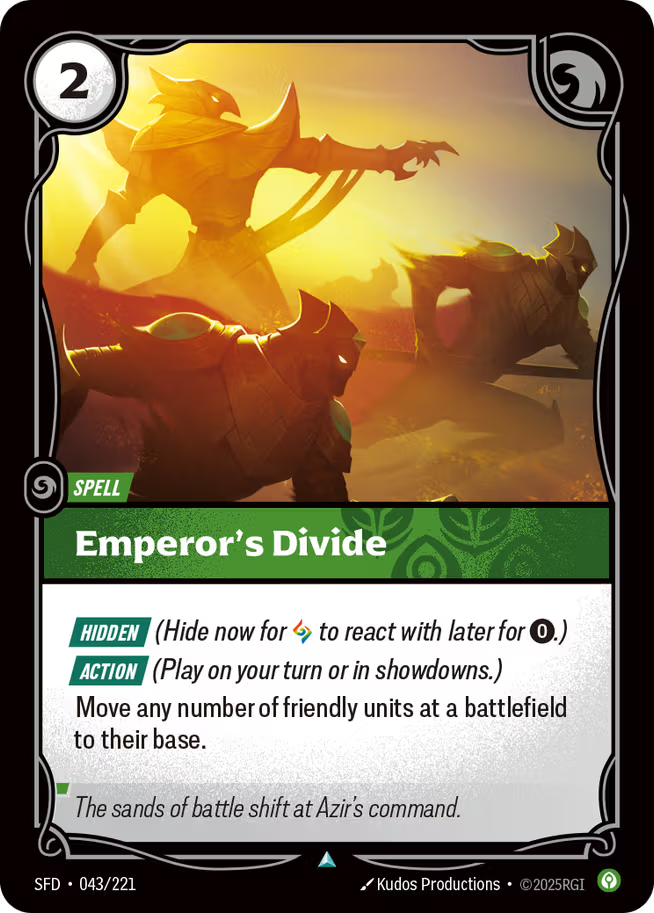 Riftbound: League of Legends TCG Spiritforged 043/221 Emperor's Divide