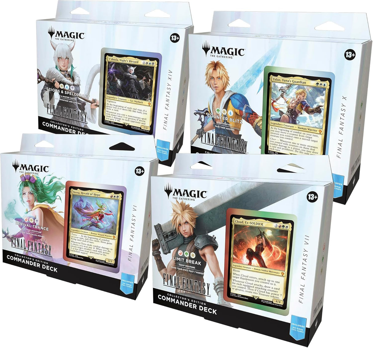 Magic: The Gathering - Final Fantasy Collector’s Edition Commander Deck Bundle Includes All 4 Decks Deposit Payment