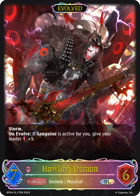 Cosmic Mythos BP04-SL17 Howling Demon Foil