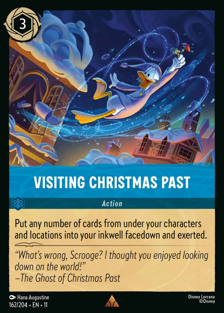 Disney Lorcana Winterspell 162/204 Visiting Christmas Past