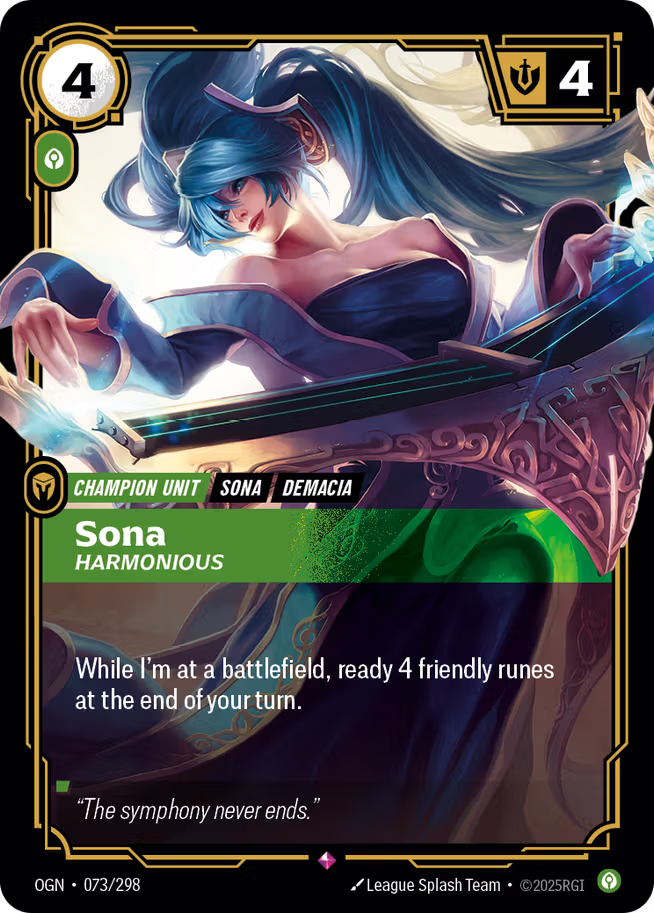 Riftbound: League of Legends TCG Origins 073/289 Sona, Harmonious