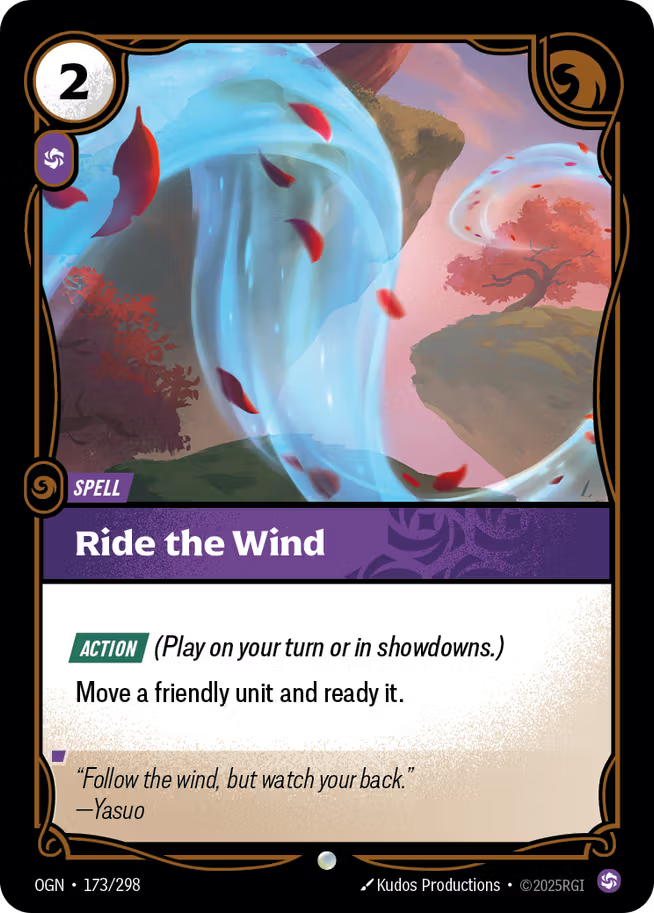 Riftbound: League of Legends TCG Origins 173/289 Ride the Wind