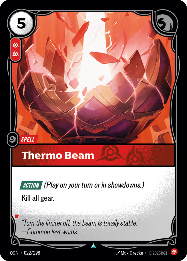 Riftbound: League of Legends TCG Origins 022/289 Thermo Beam