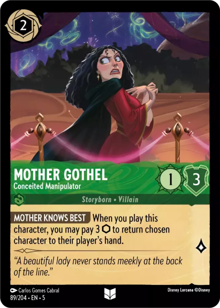 Disney Lorcana Shimmering Skies 089/204 Mother Gothel - Conceited Manipulator