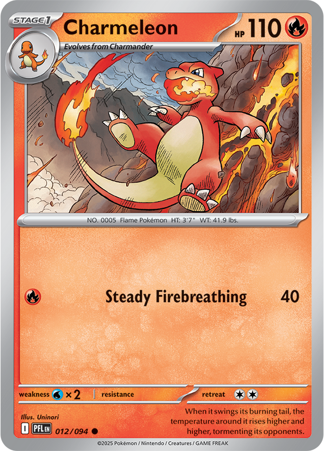 Mega Evolution - Phantasmal Flames 012/094 Charmeleon Reverse Holo