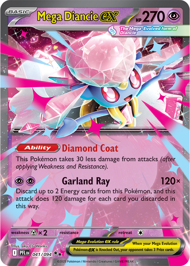 Mega Evolution - Phantasmal Flames 041/094 Mega Diancie ex