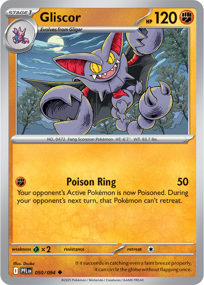 Mega Evolution - Phantasmal Flames 050/094 Gliscor Reverse Holo