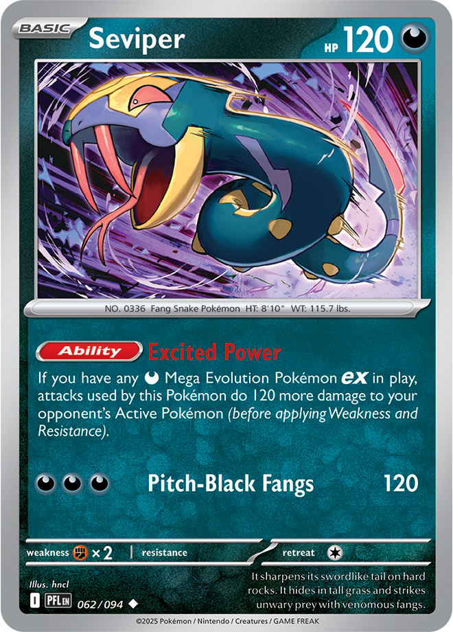 Mega Evolution - Phantasmal Flames 062/094 Seviper