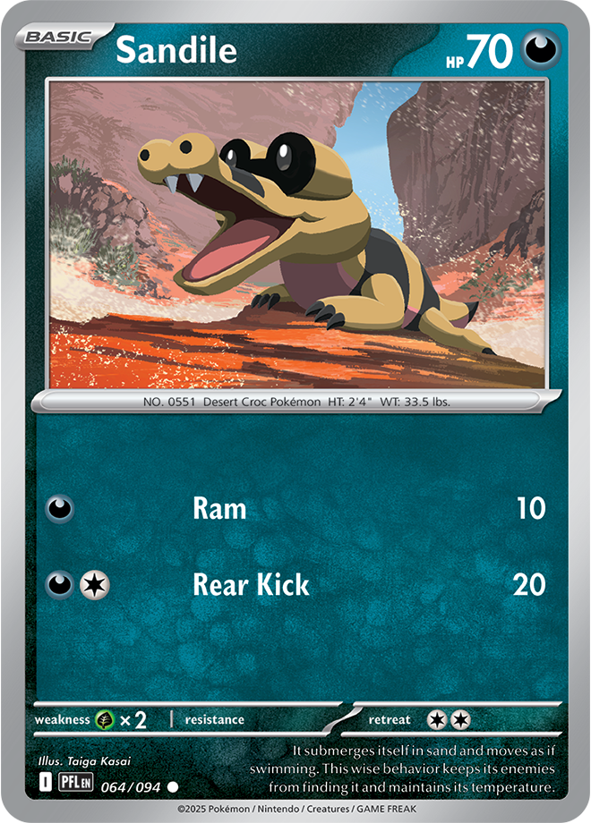 Mega Evolution - Phantasmal Flames 064/094 Sandile