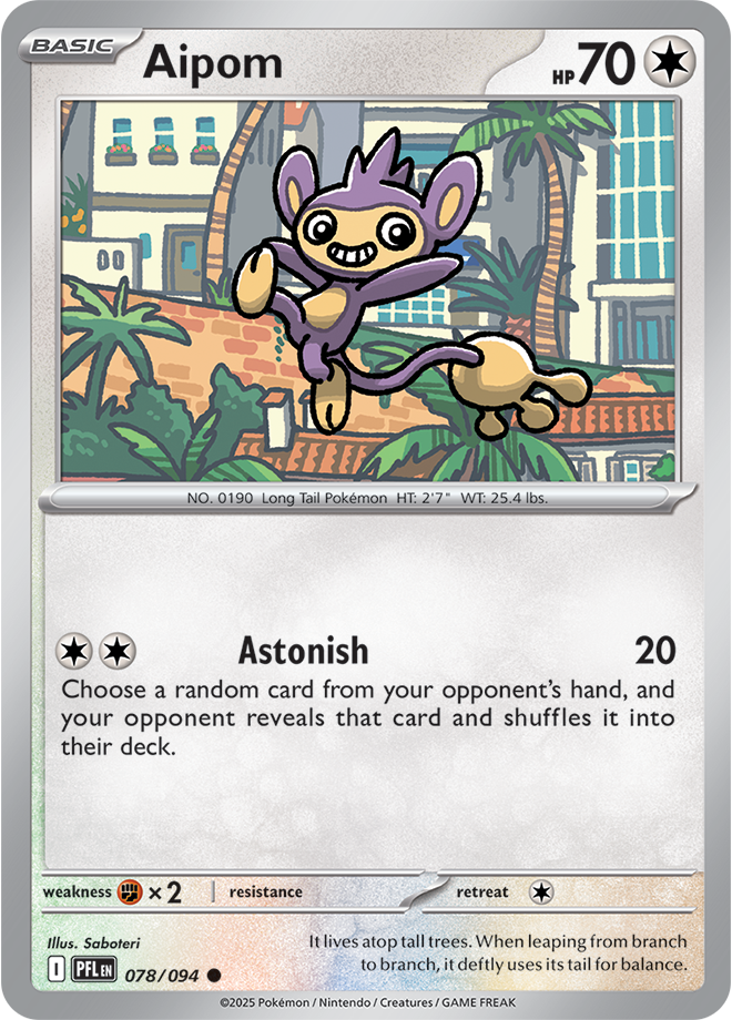 Mega Evolution - Phantasmal Flames 078/094 Aipom
