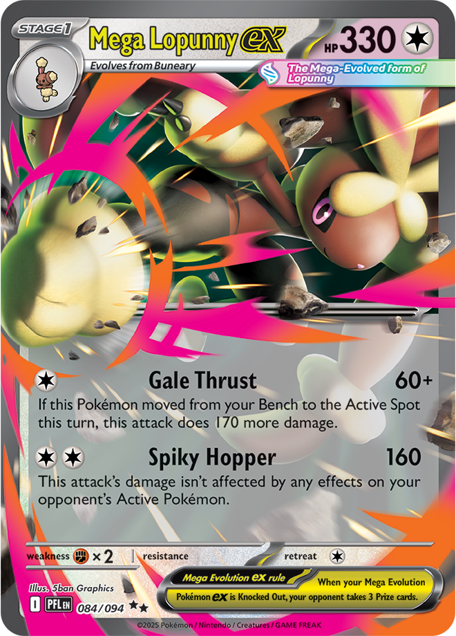 Mega Evolution - Phantasmal Flames 084/094 Mega Lopunny ex