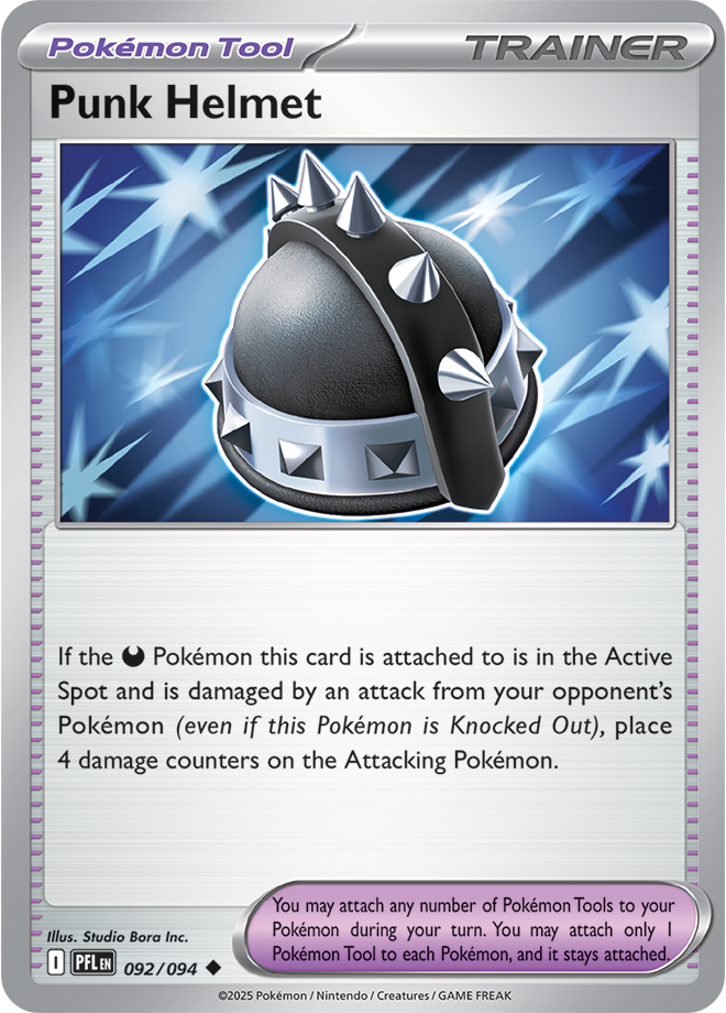 Mega Evolution - Phantasmal Flames 092/094 Punk Helmet
