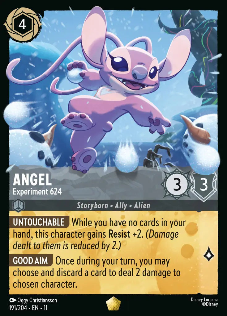 Disney Lorcana Winterspell 191/204 Angel - Experiment 624