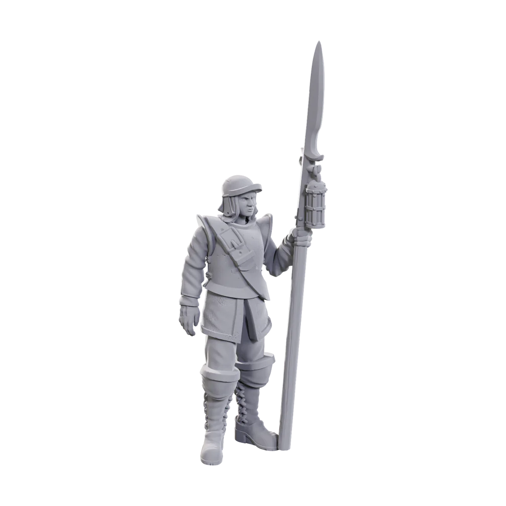 Roadwardens Male & Female: WizKids Deep Cuts Unpainted Miniatures