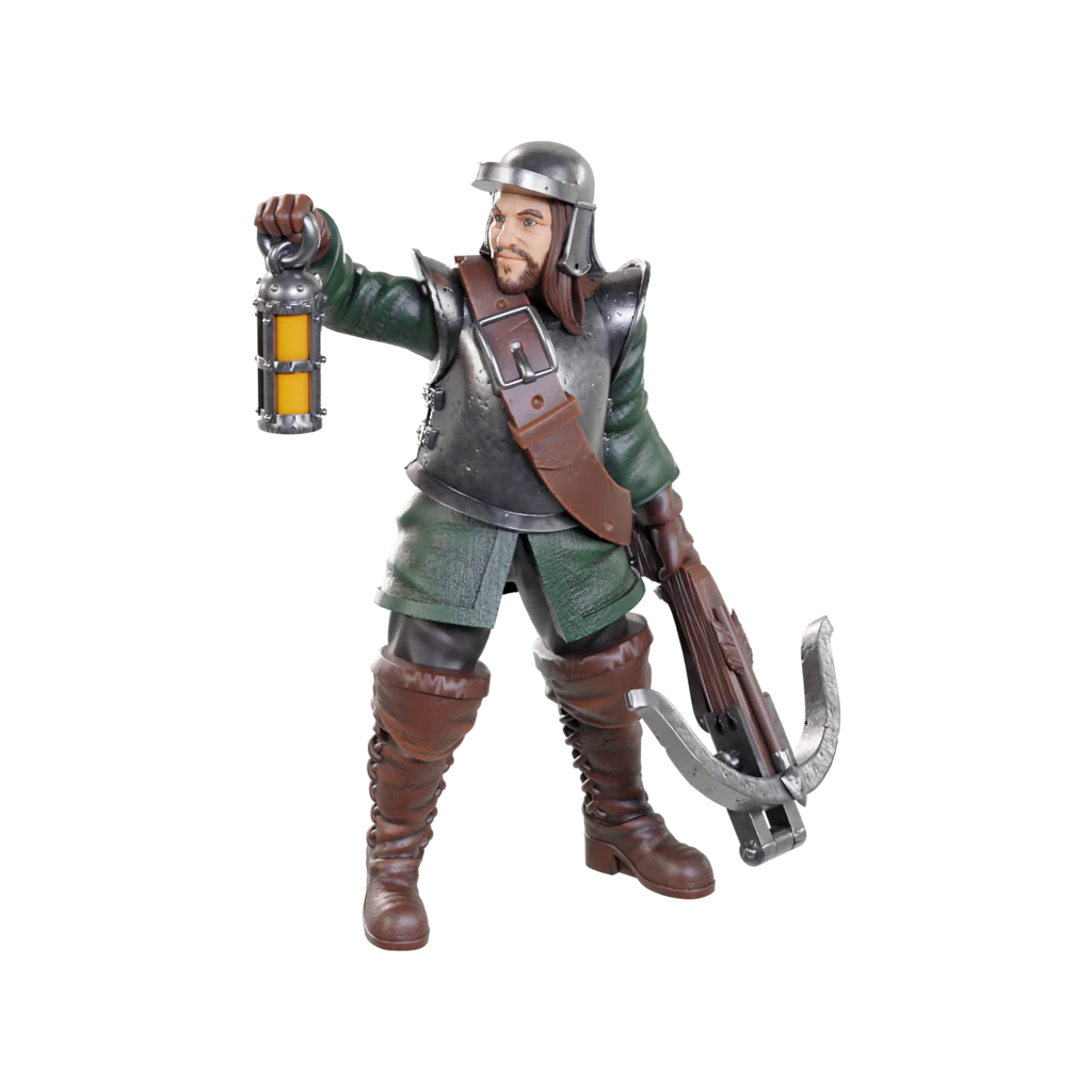 Roadwardens Male & Female: WizKids Deep Cuts Unpainted Miniatures