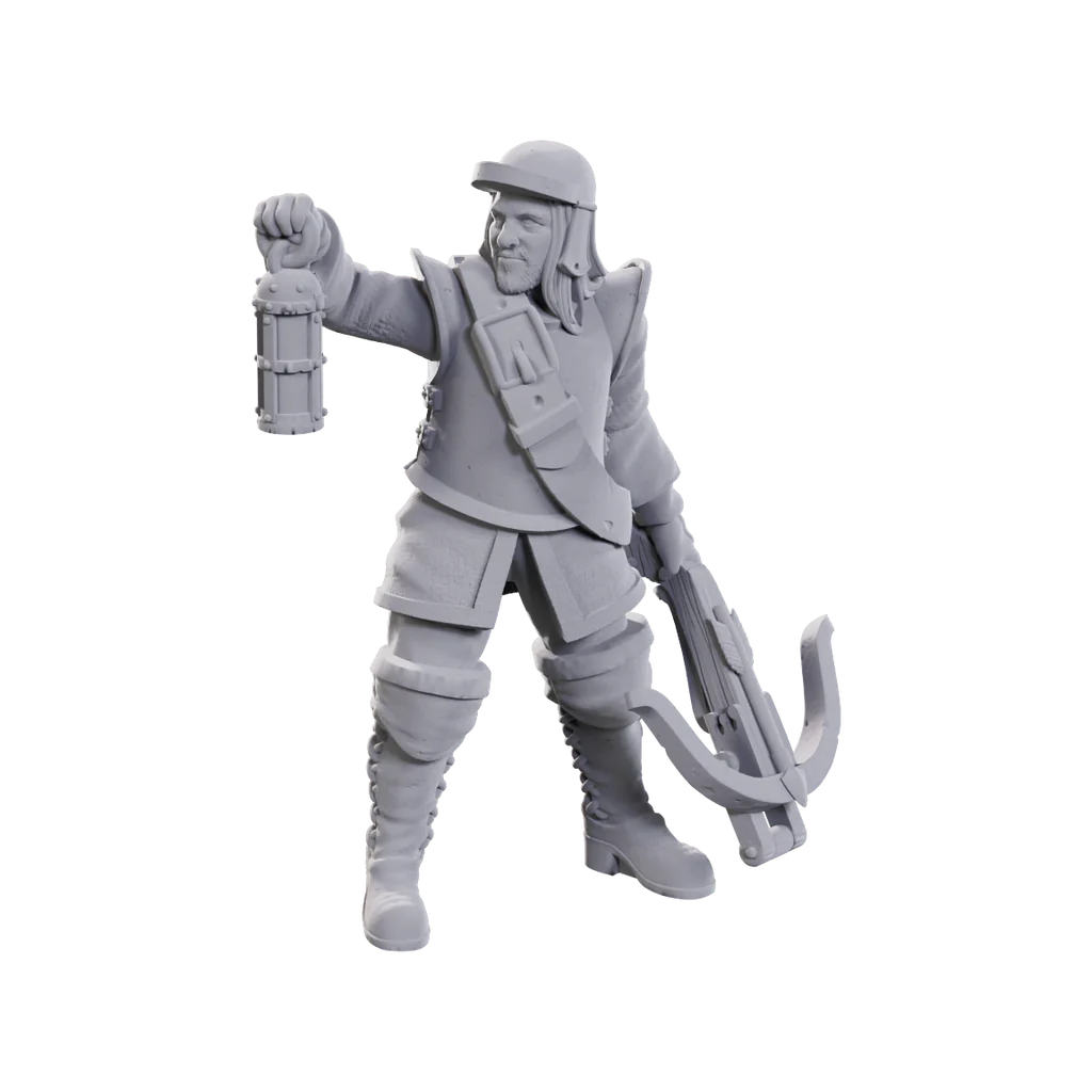 Roadwardens Male & Female: WizKids Deep Cuts Unpainted Miniatures