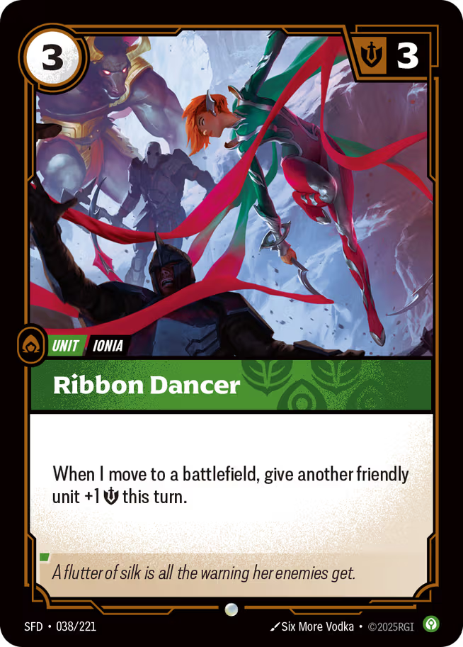 Riftbound: League of Legends TCG Spiritforged 038/221 Ribbon Dancer