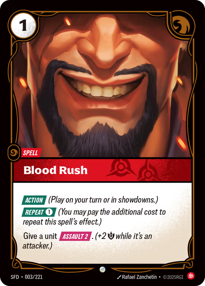 Riftbound: League of Legends TCG Spiritforged 003/221 Blood Rush